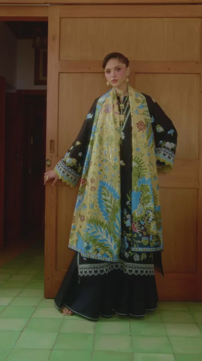 Binilyas Lumina Summer Lawn Embroidered Unstitched 3-Piece Suit-L71-B