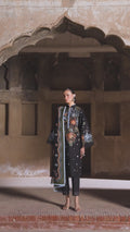 Black Binilyas Suroor Lawn'26 Embroidered Unstitched 3-Piece Suit-244-A