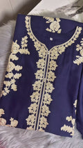 Tawakal Closet Linen Embroidered Stitched 3-Piece Suit-Zeenat