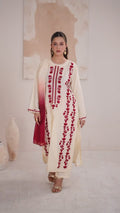 Stylish Collection Luxe Edit Linen Embroidered Stitched 3-Piece Suit-Aizal