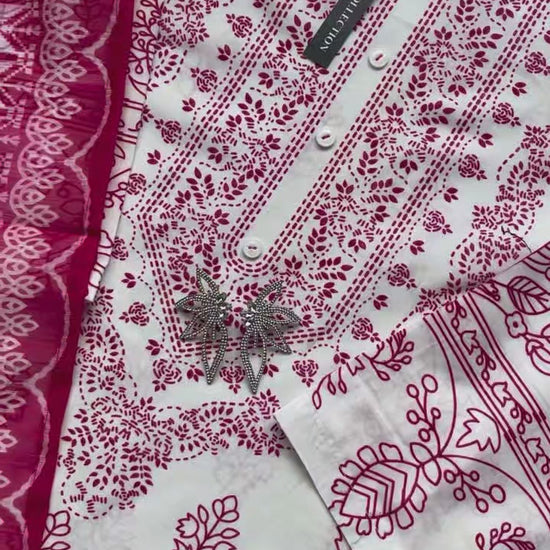 Stylish Collection Allure Lawn Cotton Printed Stitched 3-Piece Suit-Noor Baano