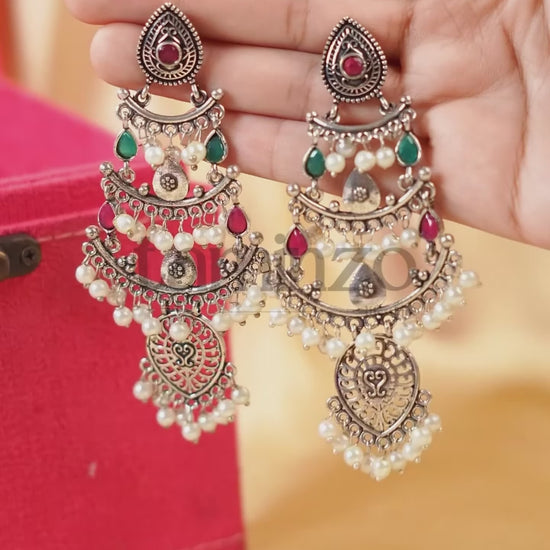 H&A Jewellery Oxidized Brass Handmade Earrings