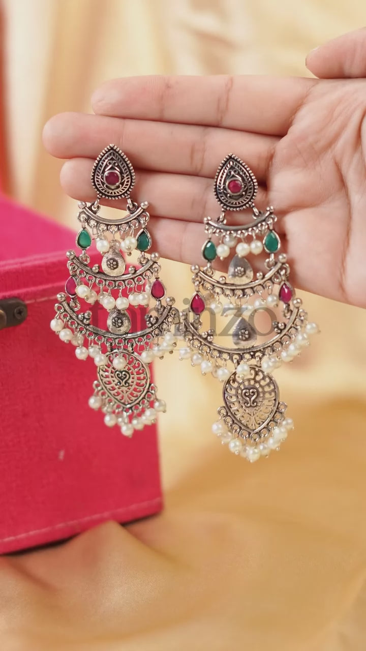 H&A Jewellery Oxidized Brass Handmade Earrings
