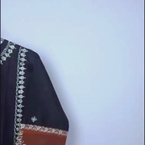 Black Bin Shaukat Pima Lawn Embroidered Stitched 2-Piece Suit
