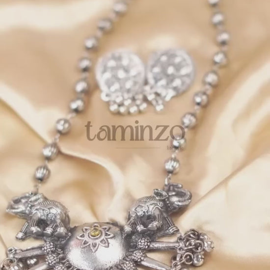 Durwaj's Oxidized Silver Set-DW-002