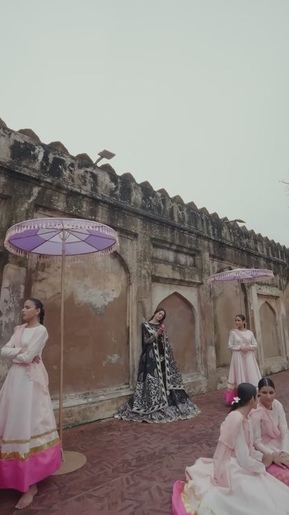 Parishay Ranibagh Luxury Formals Organza Embroidered Stitched 3-Piece Suit-Zariya