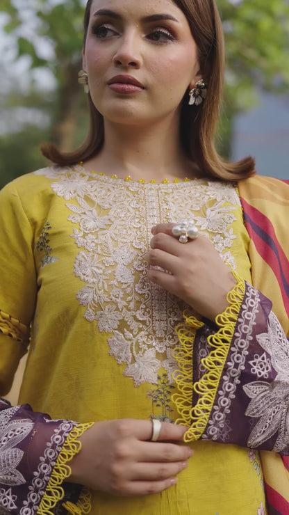 Parishay Rang e Sarma Khaddar Embroidered Unstitched 3-Piece Suit-SAR-05