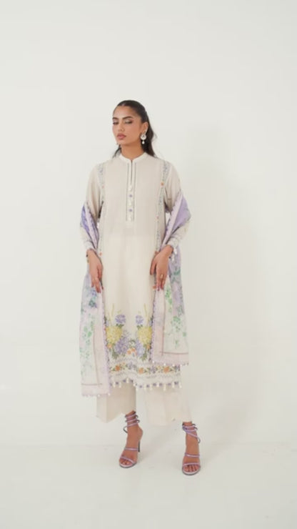 Sana Safinaz Lawn Embroidered Unstitched 3-Piece Suit-M251-012A-3CV