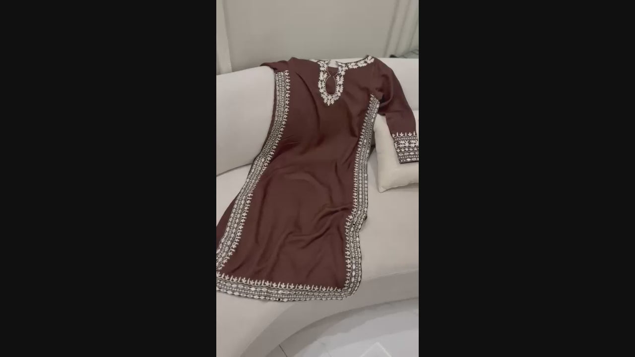 House Of Mahjan Eid Pret I Raw Silk Embellished Stitched 2-Piece Suit