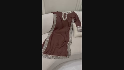 House Of Mahjan Eid Pret I Raw Silk Embellished Stitched 2-Piece Suit