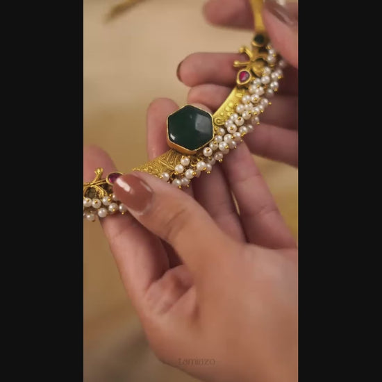Gold Orya Jewellery Indian Jewellery Set