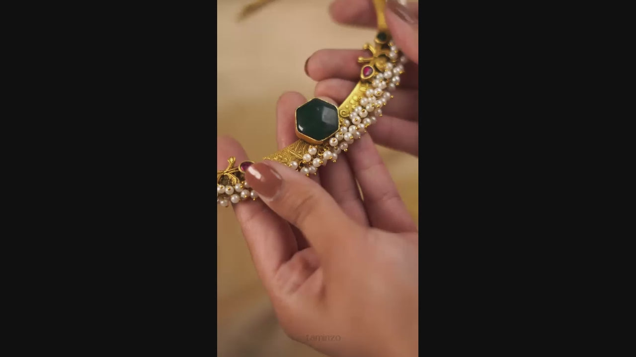 Gold Orya Jewellery Indian Jewellery Set
