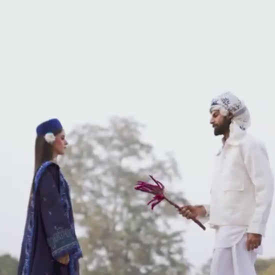 Mahnur Gul Luxury Lawn'26 Embroidered Stitched 3-Piece Suit-G-003