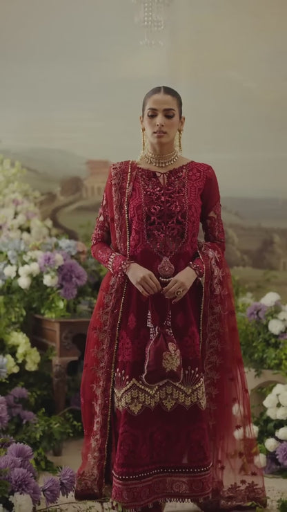 Parishay Ranibagh Luxury Formals Chiffon Embroidered Stitched 3-Piece Suit-Mahroosh