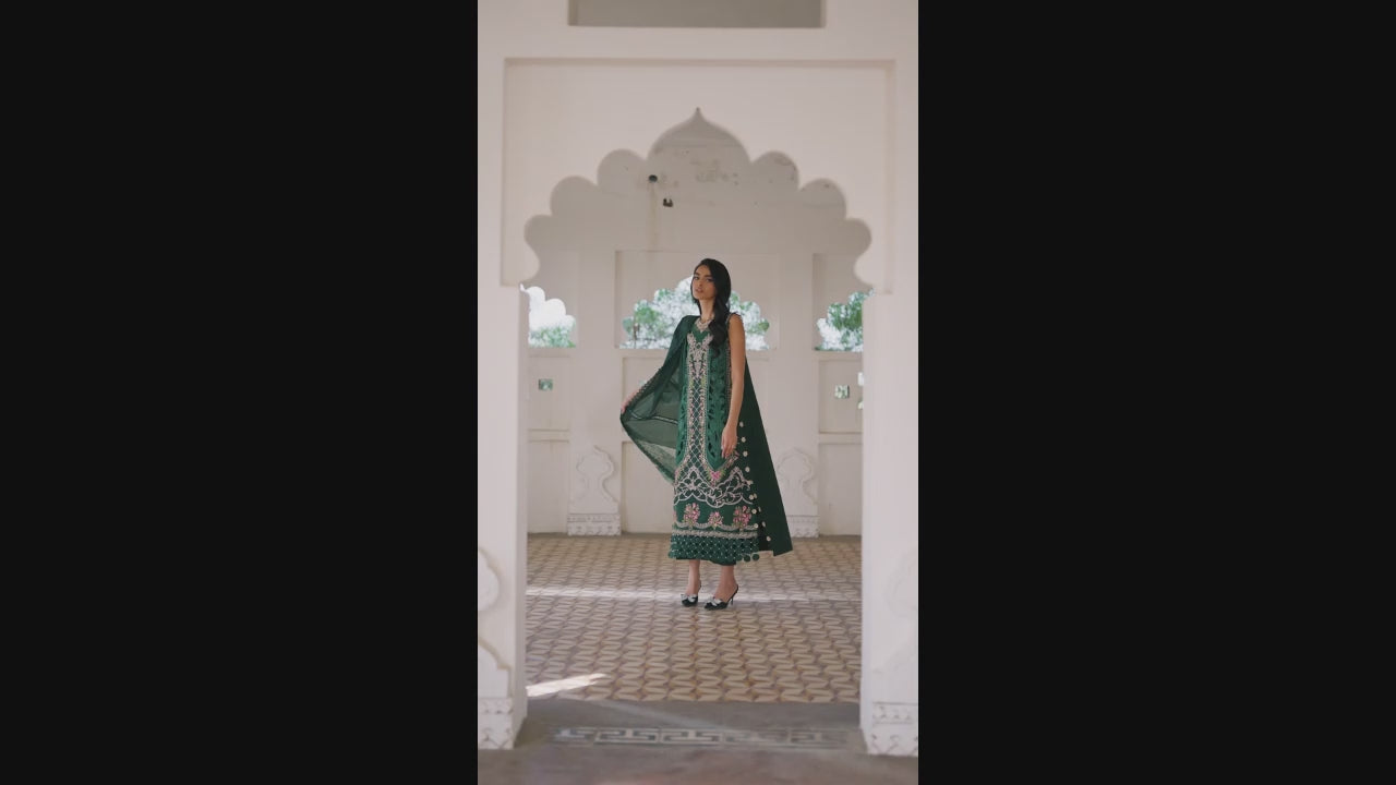 Parishay Shangrila Lawn Embroidered Unstitched 3-Piece Suit-SLA-16