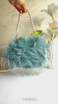 Blue Orya's Fur Clutch