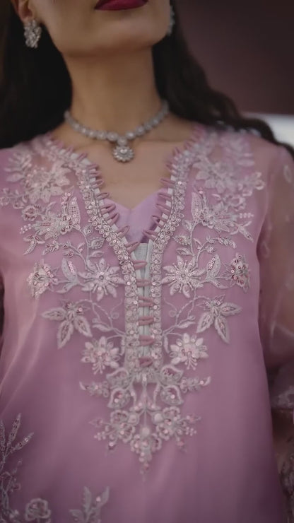 Parishay Jahanara Luxury Formals Organza Embroidered Unstitched 3-Piece Suit-JRA - 05