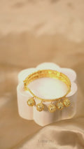 Orya Jewellery Gold Dangling Charm Bracelet Bangle