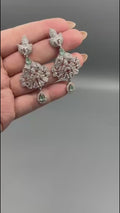 Silver and Blue-H&A Jewellery Earrings
