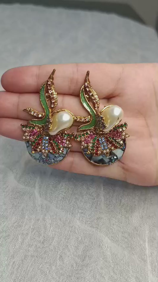 Durwaj's Statement Earings-DW-007