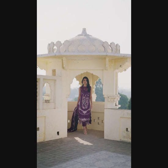 Parishay Shangrila Lawn Embroidered Unstitched 3-Piece Suit-SLA-15