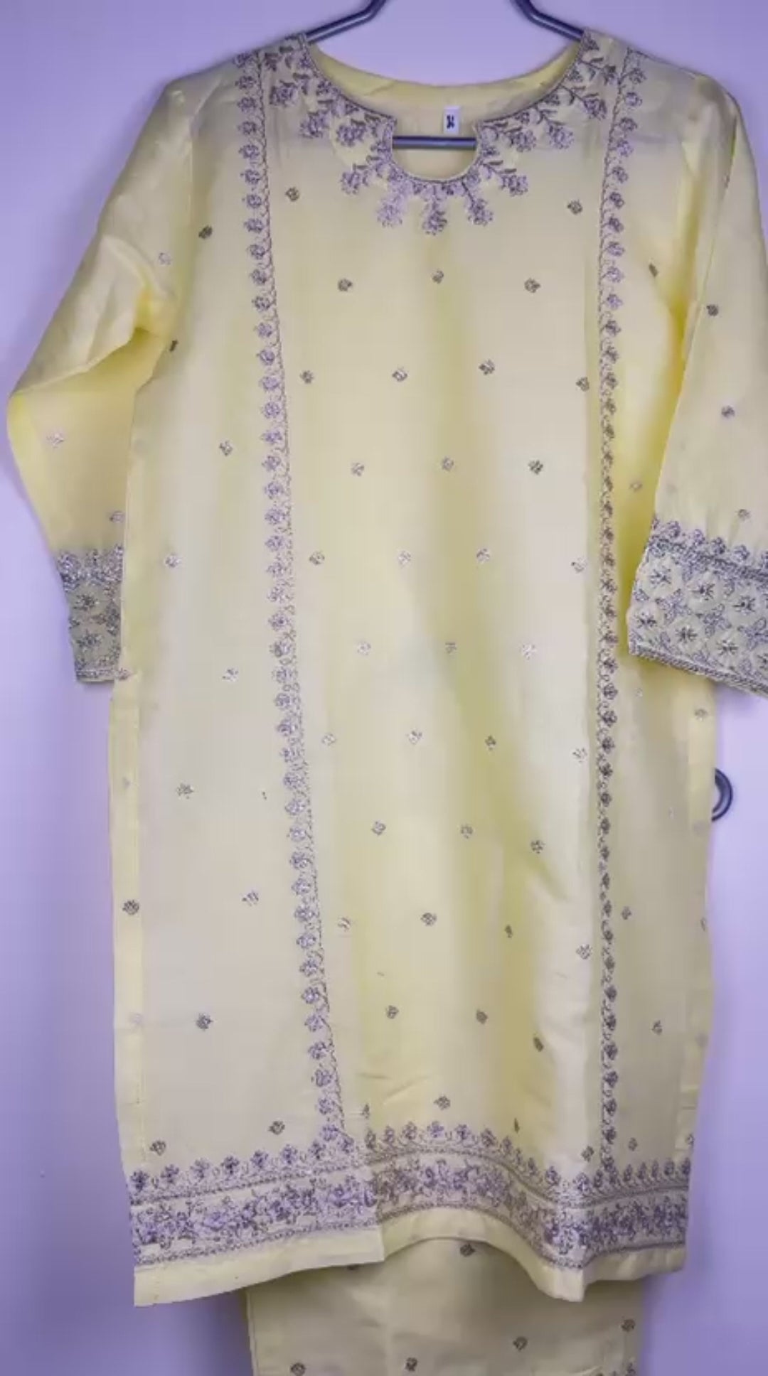 Yellow Bin Shaukat Pima Lawn Embroidered Stitched 2-Piece Suit