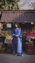 Blue Binilyas Suroor Lawn'26 Embroidered Unstitched 3-Piece Suit-244-B