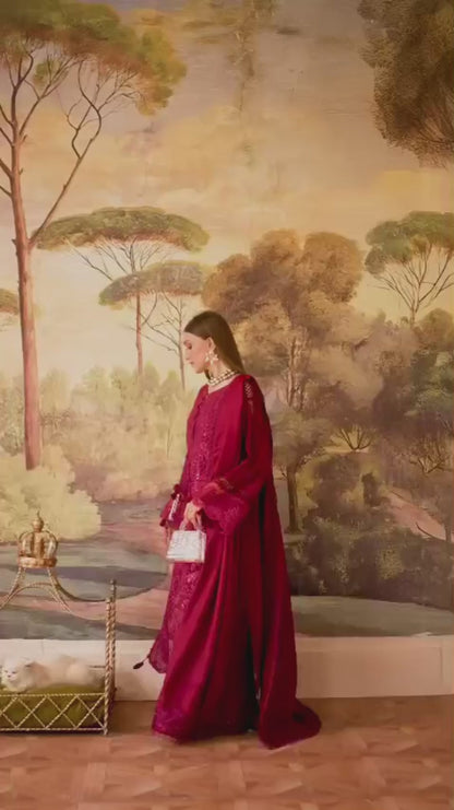 Mahnur Secret Garden Karandi Embroidered Unstitched 3-Piece Suit–SG-006