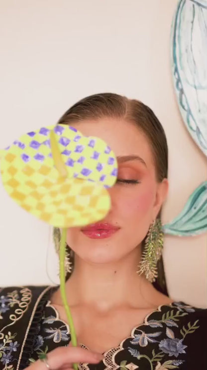 Mahnur Secret Garden Karandi Embroidered Stitched 3-Piece Suit–SG-011