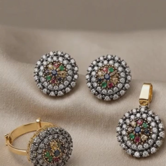 Orya Jewelery Pendent Set-Multi S5