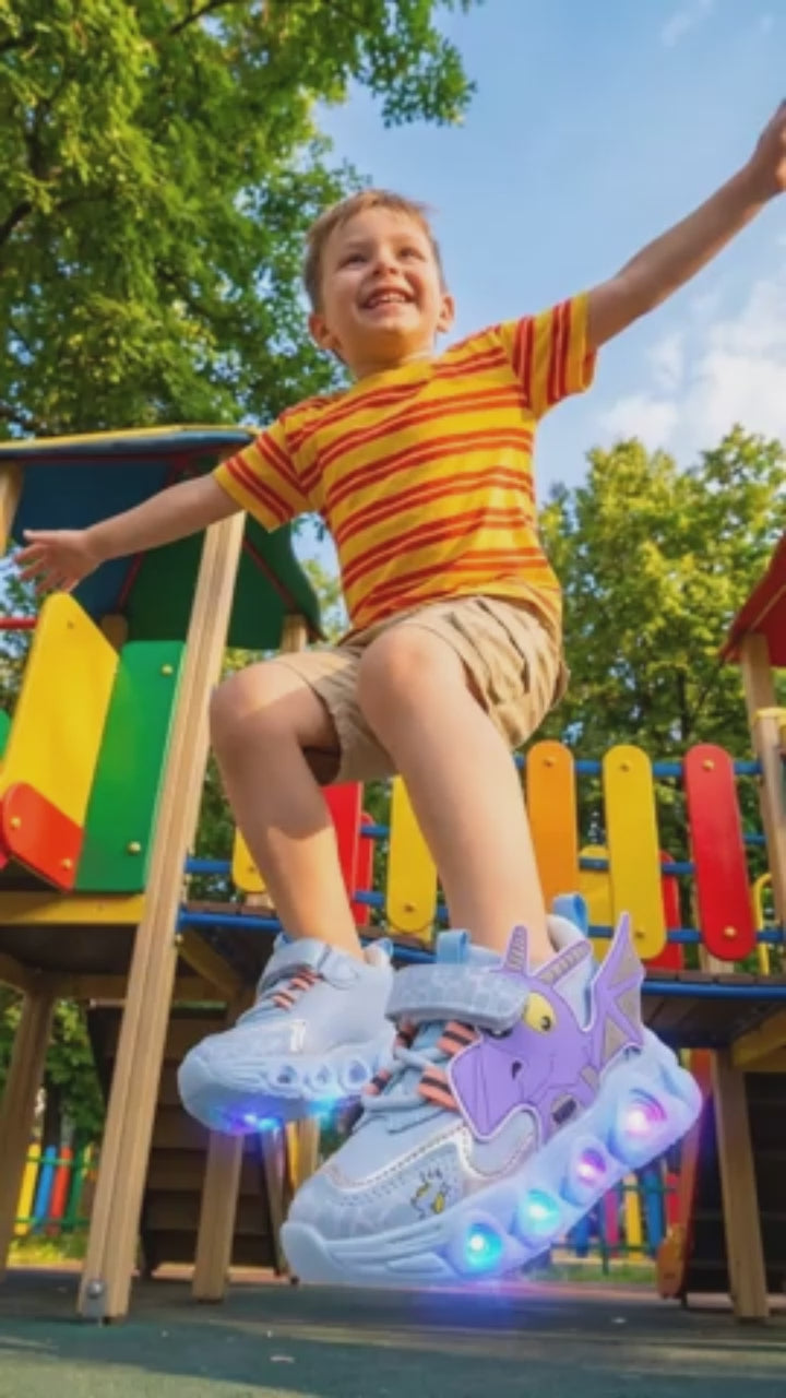 Blue White and Pink-Mum n Bub Joggers-Jog Dino Light