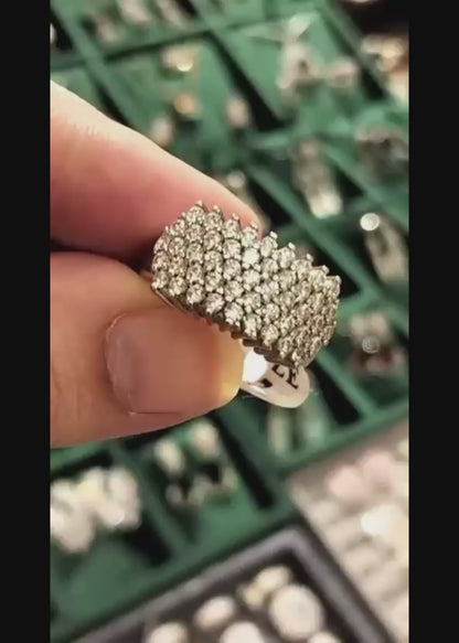 H&A Jewellery 18K Gold Polished Zircon Band Ring