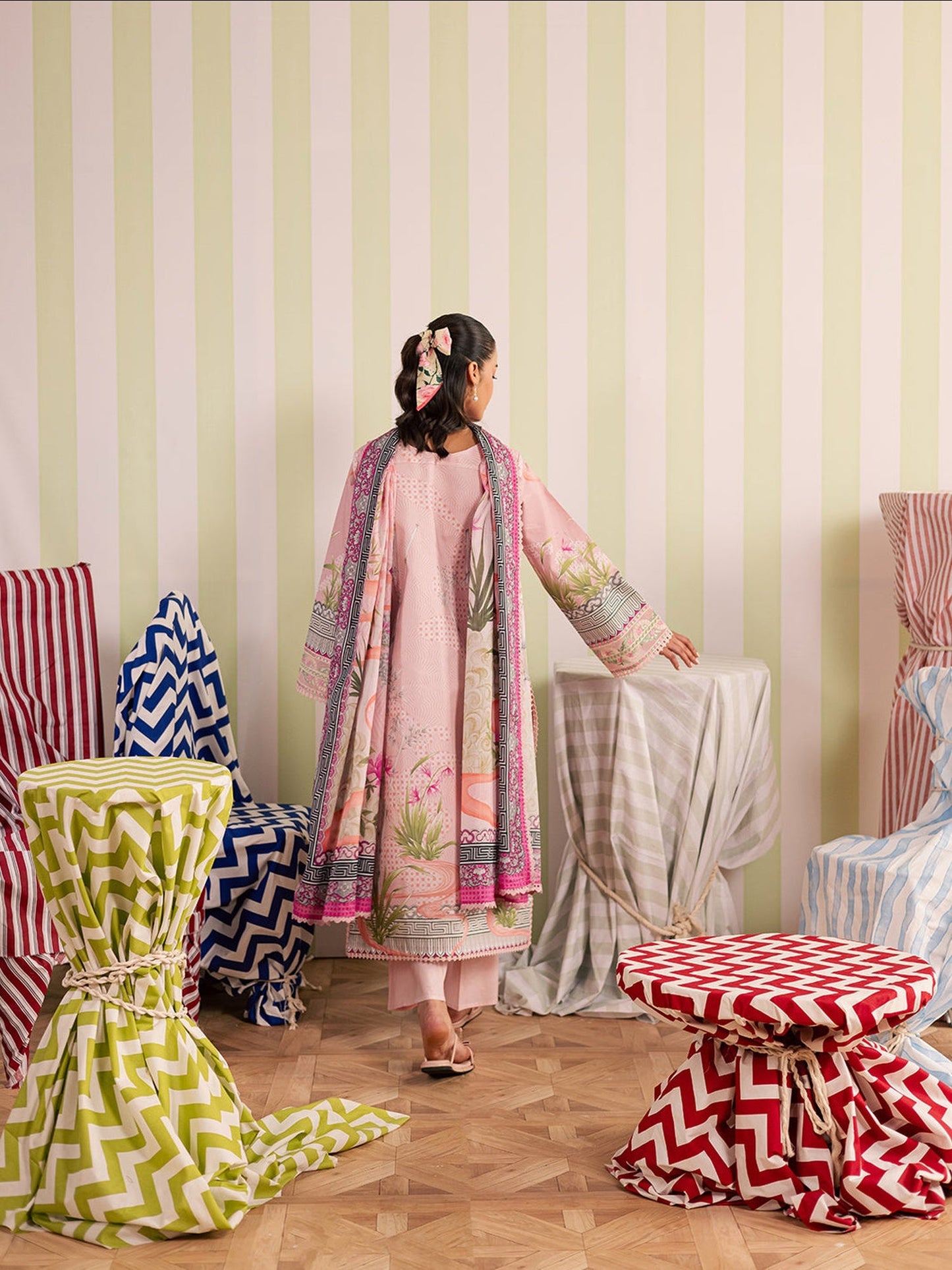 Pink Mahnur Afsana Lawn'26 Embroidered Unstitched 3-Piece Suit-AL-06