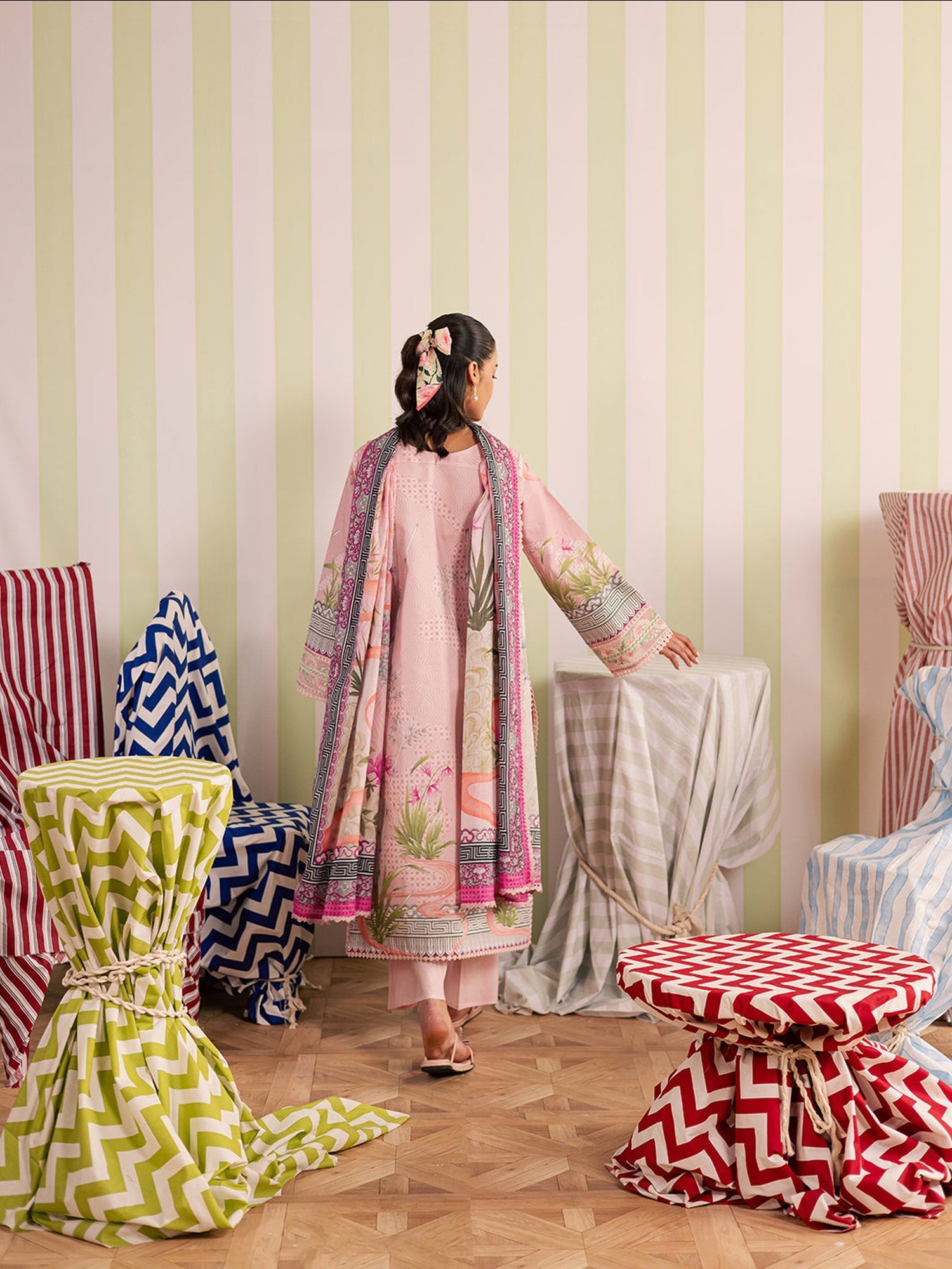 Pink Mahnur Afsana Lawn'26 Embroidered Unstitched 3-Piece Suit-AL-06
