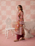 Maroon Mahnur Jahaan Lawn'26 Embroidered Unstitched 3-Piece Suit-MJ-05