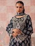 Black Mahnur Afsana Lawn'26 Embroidered Unstitched 3-Piece Suit-AL-05