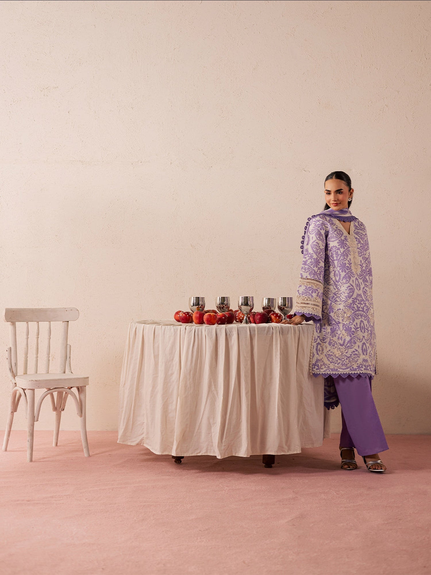 Lilac Mahnur Jahaan Lawn'26 Embroidered Unstitched 3-Piece Suit-MJ-10