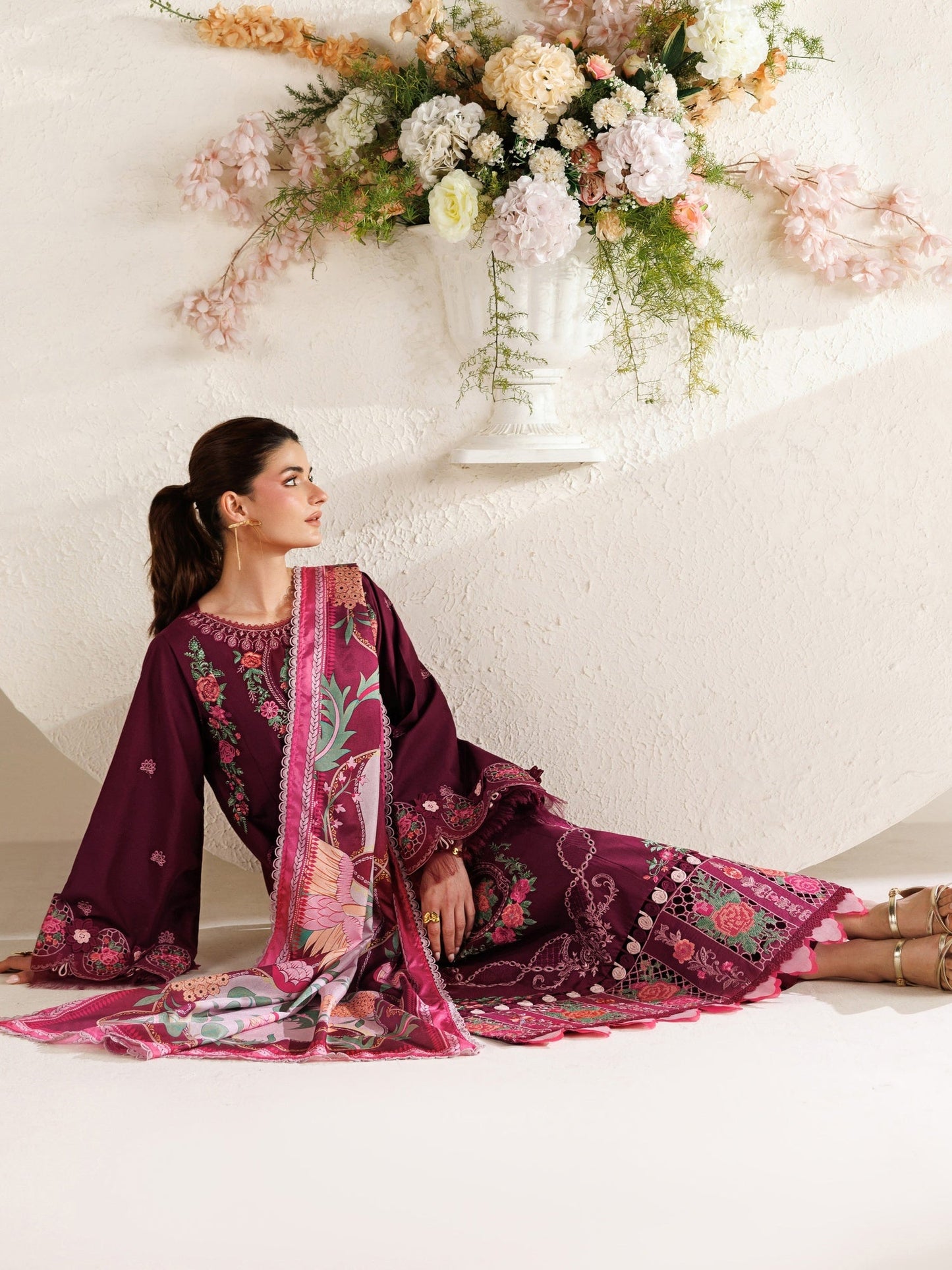Mulberry Parishay Marbella Summer Lawn‘26 Embroidered Unstitched 3-Piece Suit-MB-03