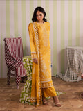 Yellow Mahnur Jahaan Lawn'26 Embroidered Unstitched 3-Piece Suit-MJ-03
