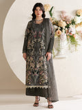 Grey Parishay Marbella Summer Lawn‘26 Embroidered Unstitched 3-Piece Suit-MB-14