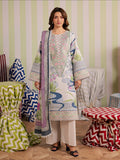 Ivory-Mahnur Afsana Lawn'26 Embroidered Unstitched 3-Piece Suit-AL-07