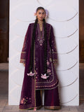Purple Hussain Rehar Zan SS'26 Lawn Embroidered Unstitched 3-Piece Suit-Banafsh