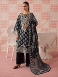 Black Mahnur Afsana Lawn'26 Embroidered Unstitched 3-Piece Suit-AL-05