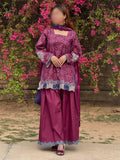 Pink Sehrish Kanwal Festive Print'26 Lawn Embroidered Stitched 3-Piece Suit-Bloom