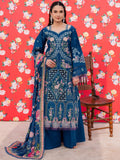 Blue Parishay Dil e Raqsam Lawn'26 Embroidered Unstitched 3-Piece Suit-DQ-12