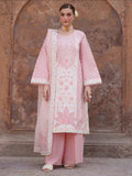 Pink Mahnur  Nilofer Luxury Lawn'26 Embroidered Unstitched 3-Piece Suit-NL-01
