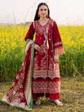 Maroon Parishay Dil e Raqsam Lawn'26 Embroidered Unstitched 3-Piece Suit-DQ-10
