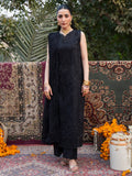 Black Mahnur Satrangi Lawn'26 Embroidered Stitched 3-Piece Suit-ST-12