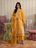 Yellow Mahnur Jahaan Lawn'26 Embroidered Unstitched 3-Piece Suit-MJ-03
