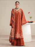 Brown Binilyas Jojo Summer'26 Lawn Embroidered Unstitched 3-Piece Suit-761